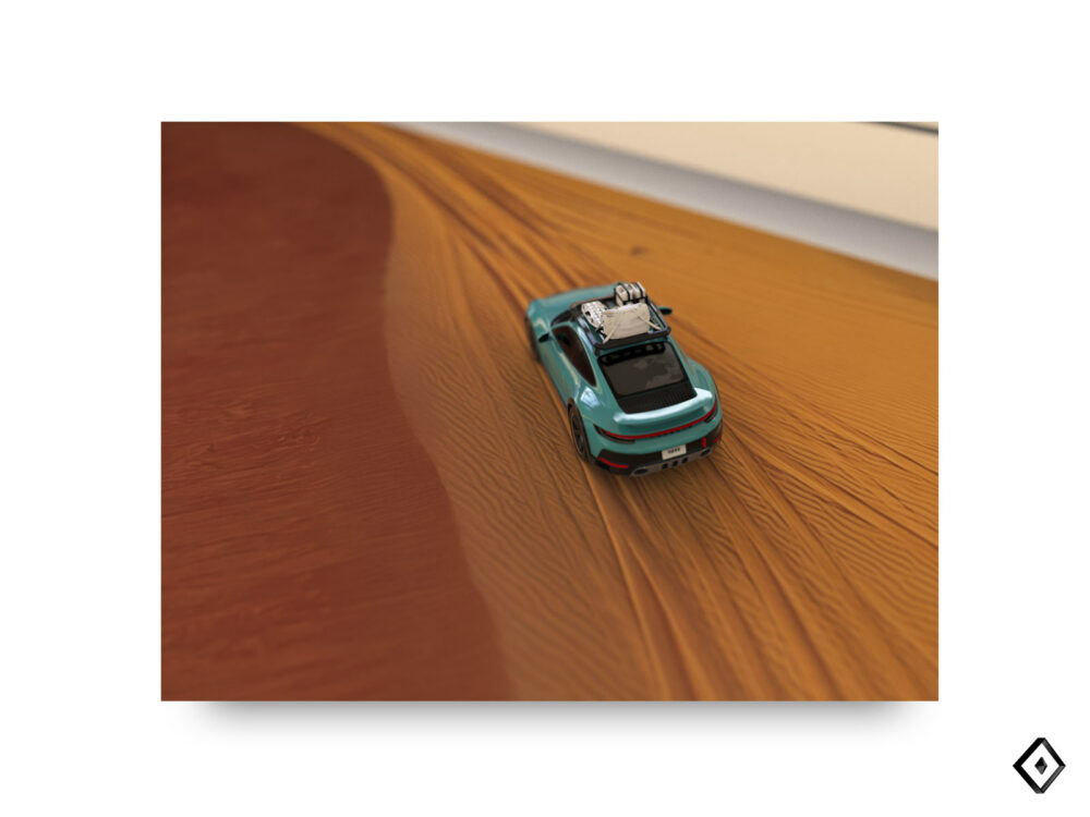 Road to Safari . 911 Dakar édition . 50x40 – Image 3