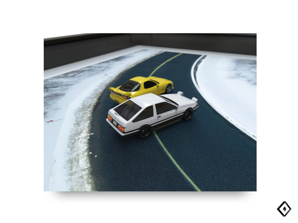 Road to Japan 2020 . Tribute to Initial D . 50x40 – Image 3